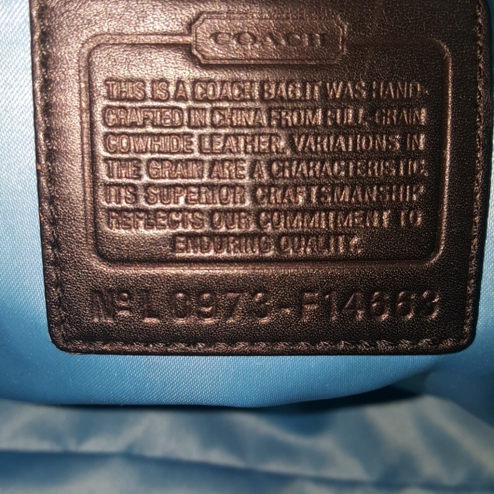 COACH "Leah" tote - Picture 8 of 8